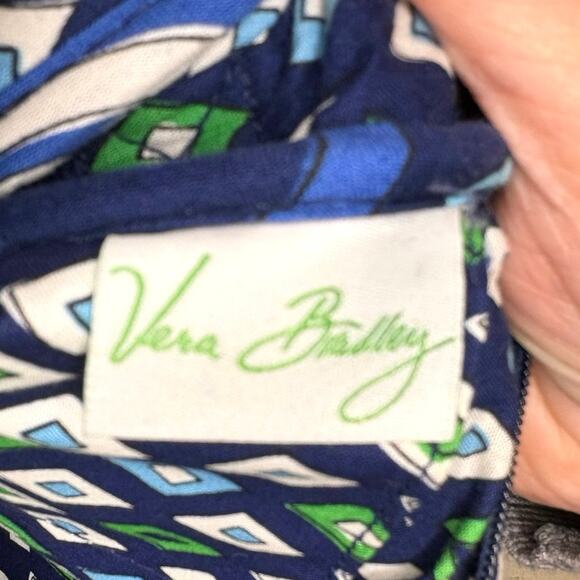 Vera Bradley Mediterranean Blue Messenger Bag - Picture 8 of 14